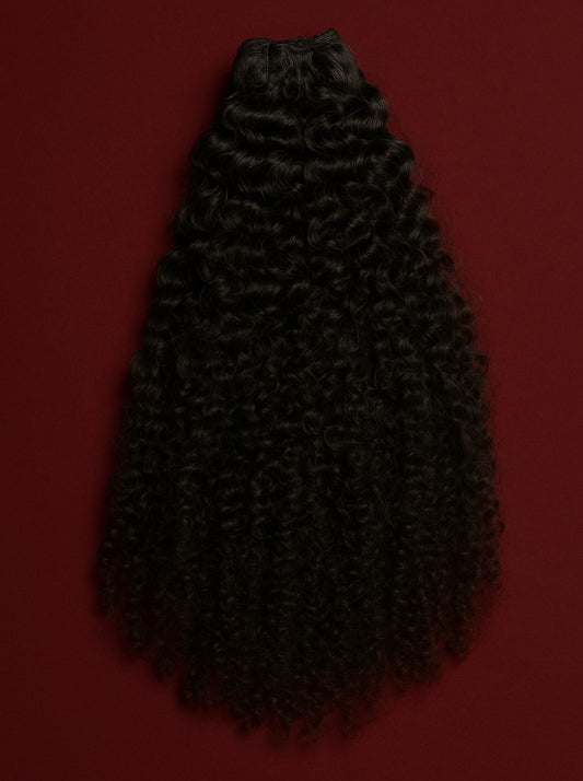 Raw Burmese Curly Hair Extensions
